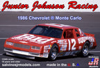 Salvinos JR JJMC1986NB 1/24 Junior Johnson Racing 1986 Chevrolet Monte Carlo #12
