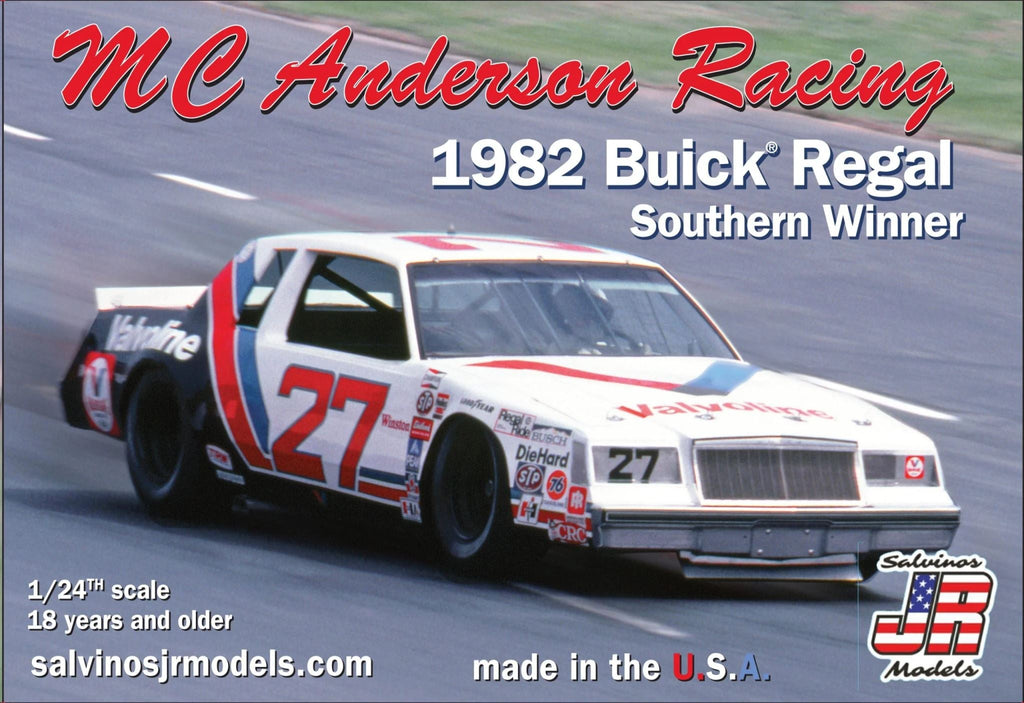 Salvinos JR MCAB1982DA 1/24 1981 Buick Regal - #27 M C Anderson Racing Southern Winner