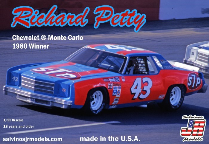 Salvinos JR RPMC1980N 1/24 Richard Petty's #43 Chevrolet Monte Carlo 1980 Winner - Hobby City NZ (7546246037741)