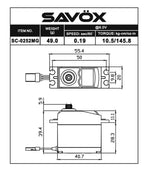 Savox STD size 10.5Kg/cm Digital Servo 0.19 sec 6.0V 49g (2)