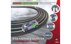 Scalextric Micro Track Extension Pack: Straights and Curves