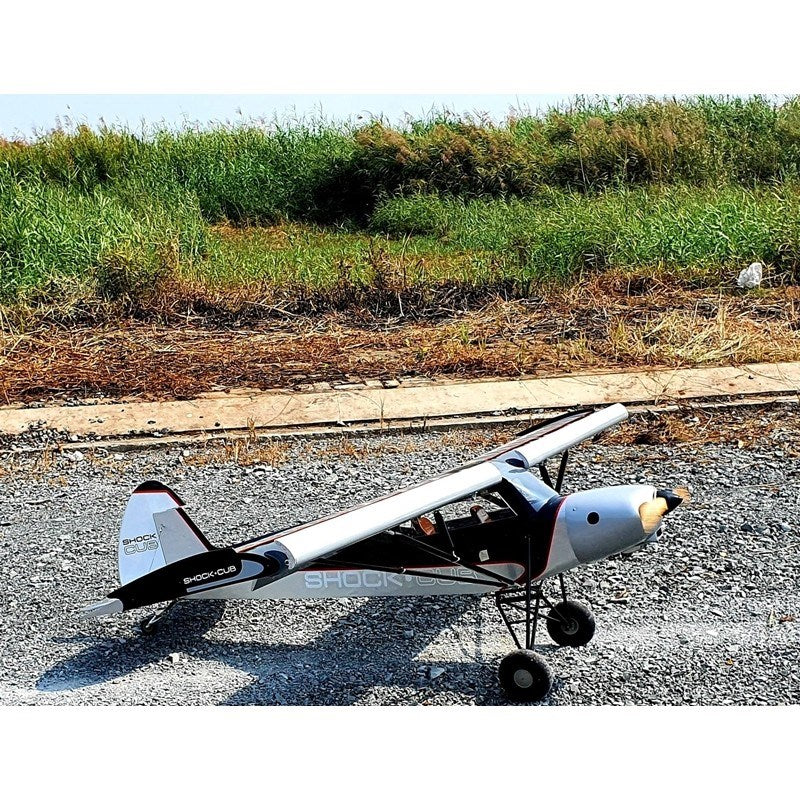 Seagull Models Shock Cub 38-50cc 102in Span Silver RC Plane Kit