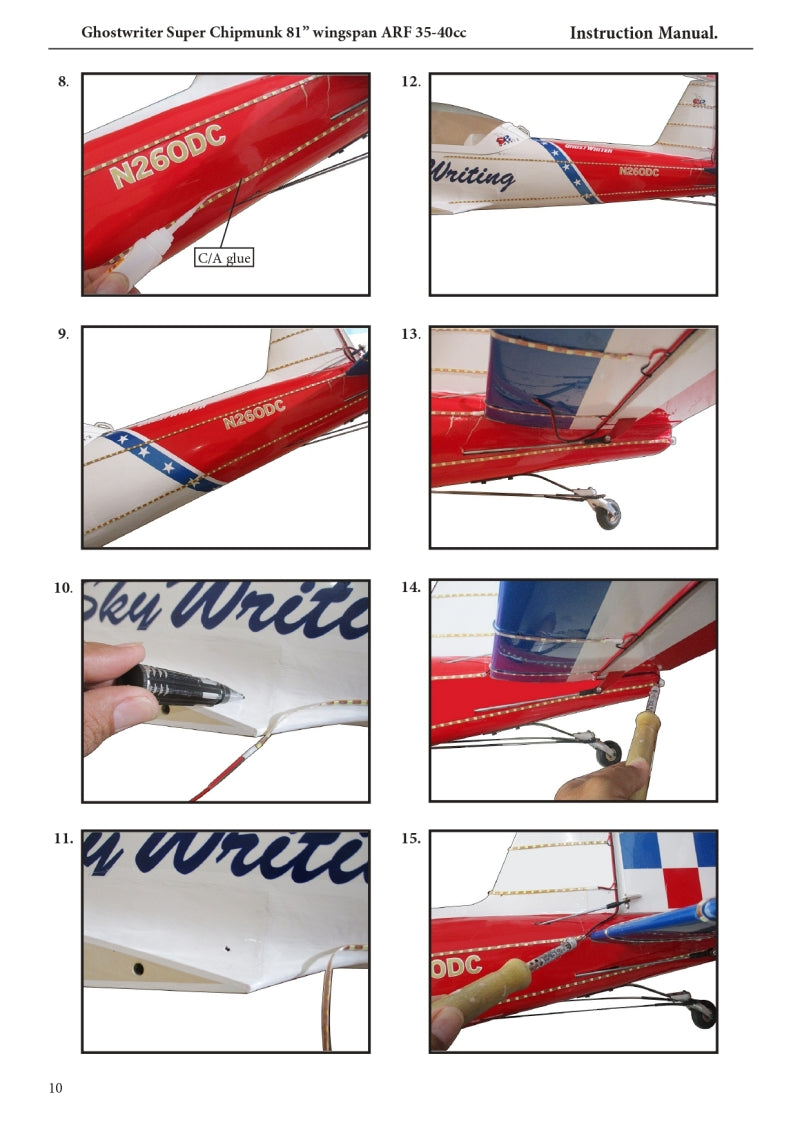 Seagull Models Optional Night Navigation LED Light Blue/Red/White plus Controller for SEA397 Super Chipmunk RC Aircraft Accessory