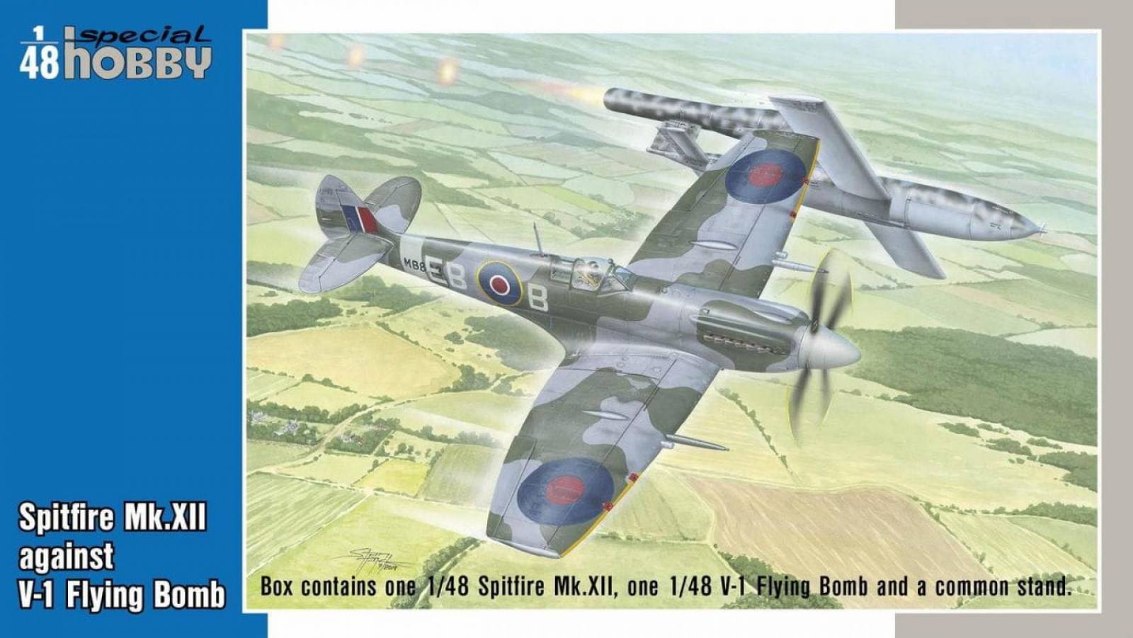 Special Hobby 48192 1/48 Spitfire Mk.XII against V-1 Flying Bomb (9120470499565)