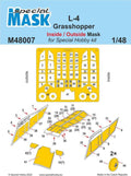 Special Hobby M48007 1/48 L-4 Grasshopper Inside/Outside MASK (9120473383149)