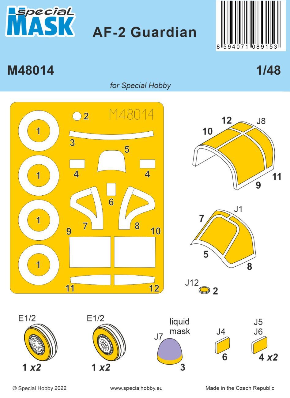 Special Hobby M48014 1/48 AF-2 Guardian MASK (9120474005741)