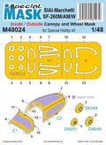 Special Hobby M48024 1/48 SIAI-Marchetti SF-260M/AM/W INSIDE/OUTSIDE MASK (9120474628333)