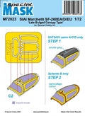 Special Hobby M72023 1/72 SIAI-Marchetti SF-260EA/D/EU Late Bulged Canopy Type Mask (9120475644141)