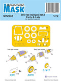 Special Hobby M72032 1/72 DH.100 Vampire Mk.I Early & Late MASK (9120475906285)