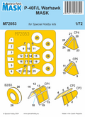 Special Hobby M72053 1/72 P-40F/L Warhawk MASK (9120476463341)