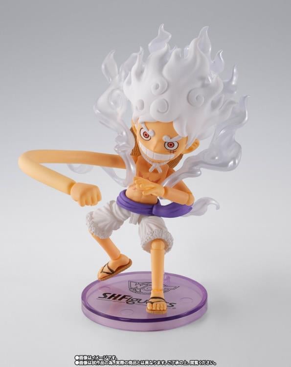 Tamashii Nations SHF69296L S.H.Figuarts World Collectable Figure x S.H.Figuarts Monkey D. Luffy -Gear 5-
