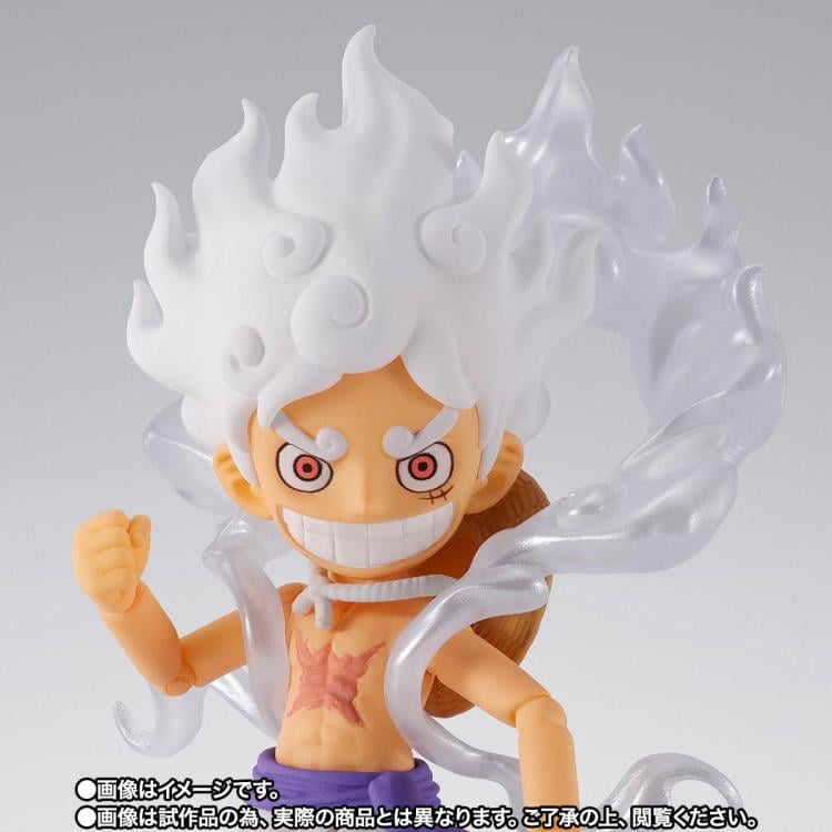 Tamashii Nations SHF69296L S.H.Figuarts World Collectable Figure x S.H.Figuarts Monkey D. Luffy -Gear 5-