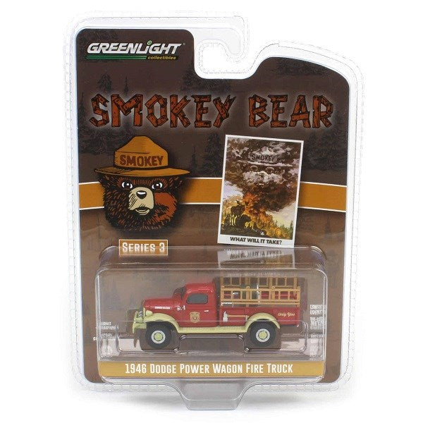 GreenLight GL-38060-A 1/64 1946 Dodge Power Wagon Fire Truck (8622150910189)