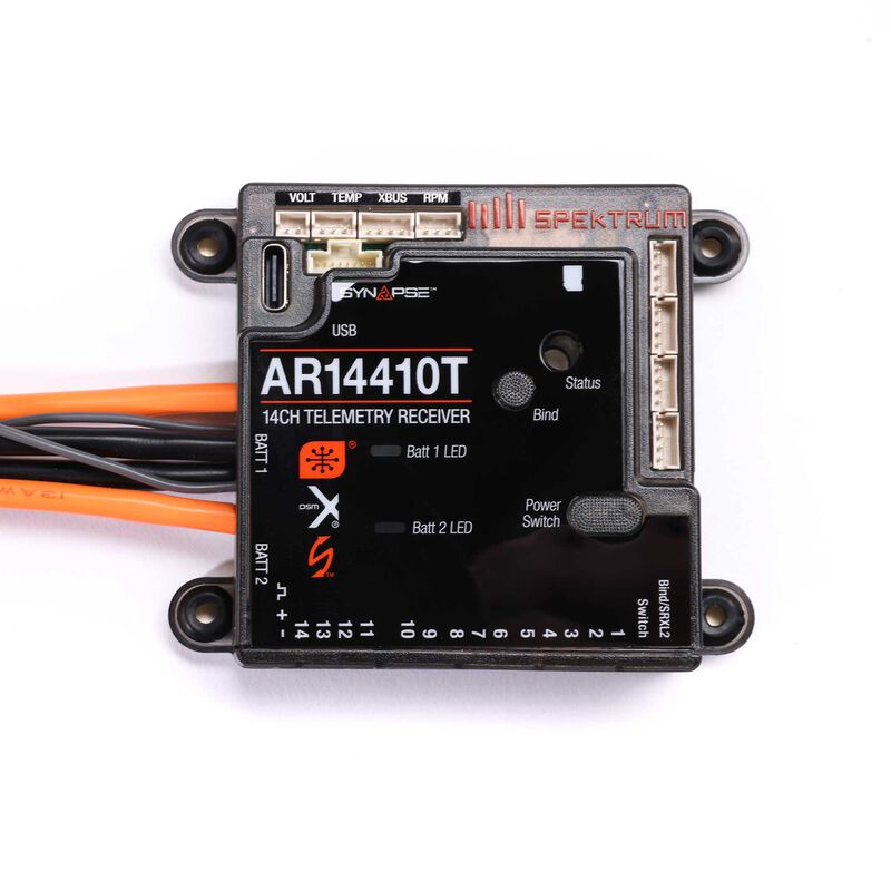 Spektrum AR14410T 14 Channel PowerSafe Telemetry RC Receiver (3)