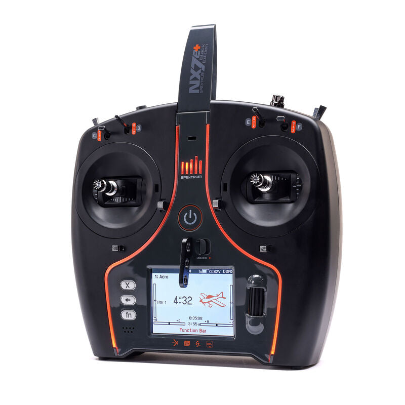 Spektrum SPMR7120 NX7e+ 14-Channel DSMX Transmitter Only, Black Edition (9250529050861)