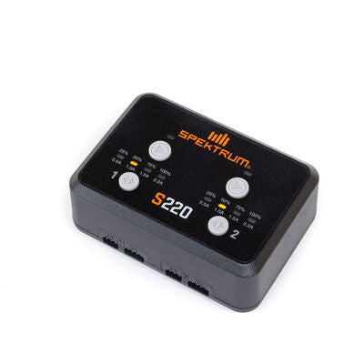 Spektrum AC 2x20W Balance Charger 2-3S 0.5A/1A/1.5A/2.2A