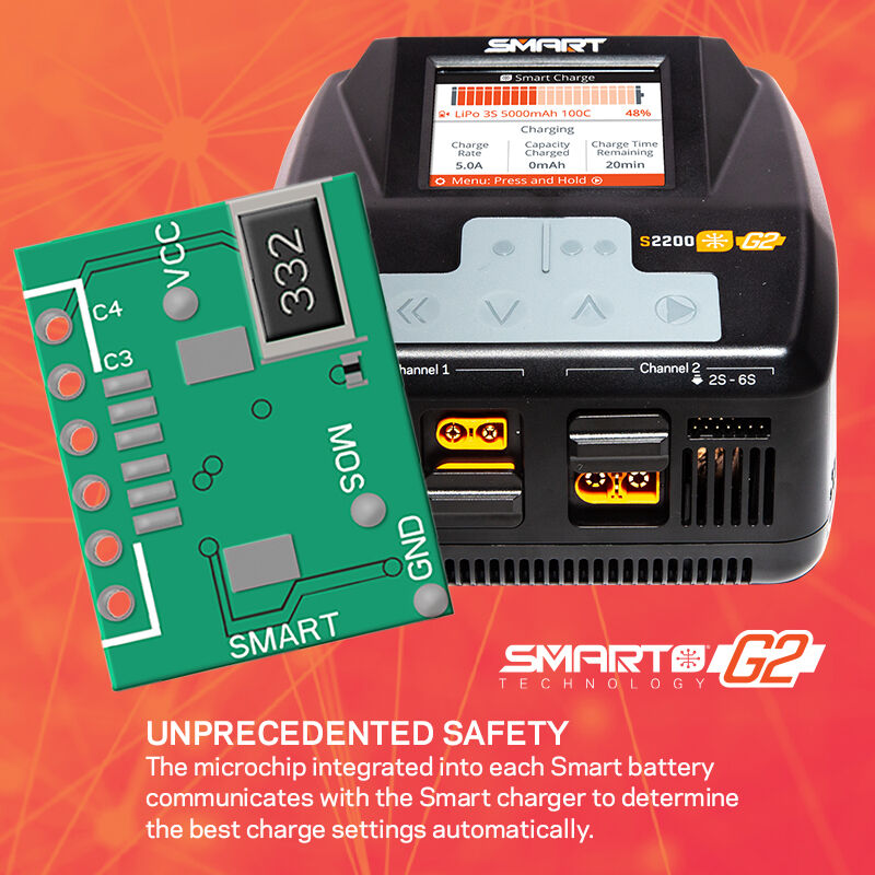 Spektrum Spektrum Charger AC Smart S2200 G2 Dual Channel 2x200W (15)