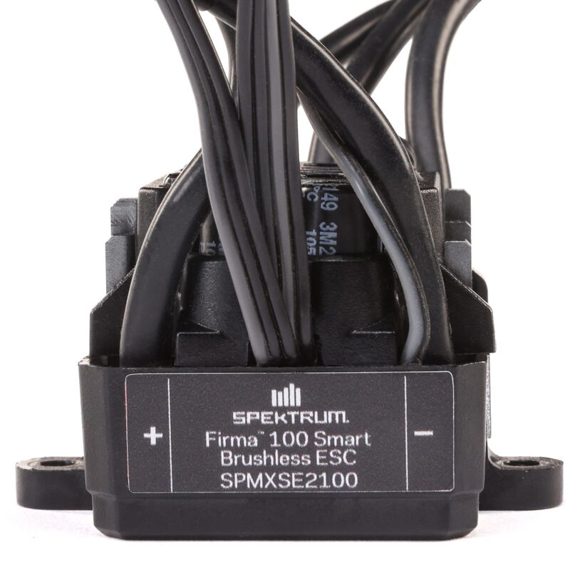 Spektrum SPMXSE2100 Firma 100 Black Edition Brushless Smart ESC 2S-3S suits ARRMA Granite, Senton, Bigrock 4X4 3S BLX Replaces ARAM0160 (9255888224493)