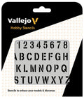 Vallejo Stencils - Stamp Font