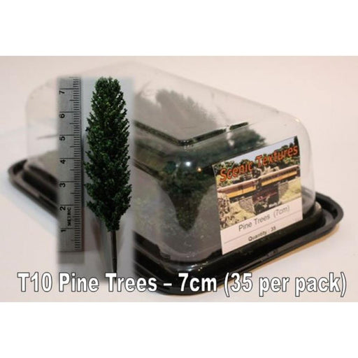 Scenic Textures T10 Pine Trees 7 cm (35 pcs) - Hobby City NZ (767706595377)