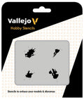 Vallejo Stencils - Petrol Spills
