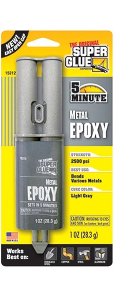 Super Glue 5-Minute Metal Epoxy (1oz/28.3g)