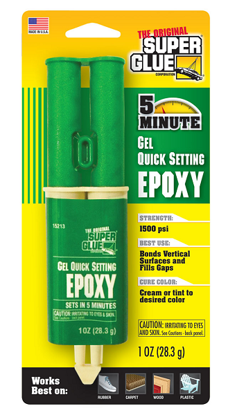 Super Glue 5-Minute Gel Quick Setting Epoxy (1oz/28.3g)