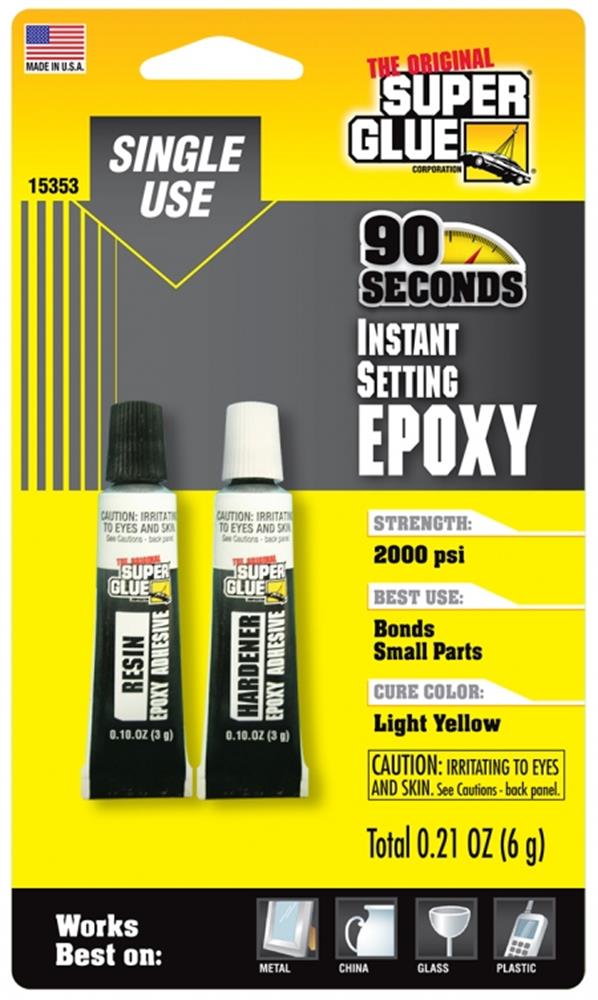 Super Glue 90-Second Instant Setting Epoxy (0.21oz/6g)