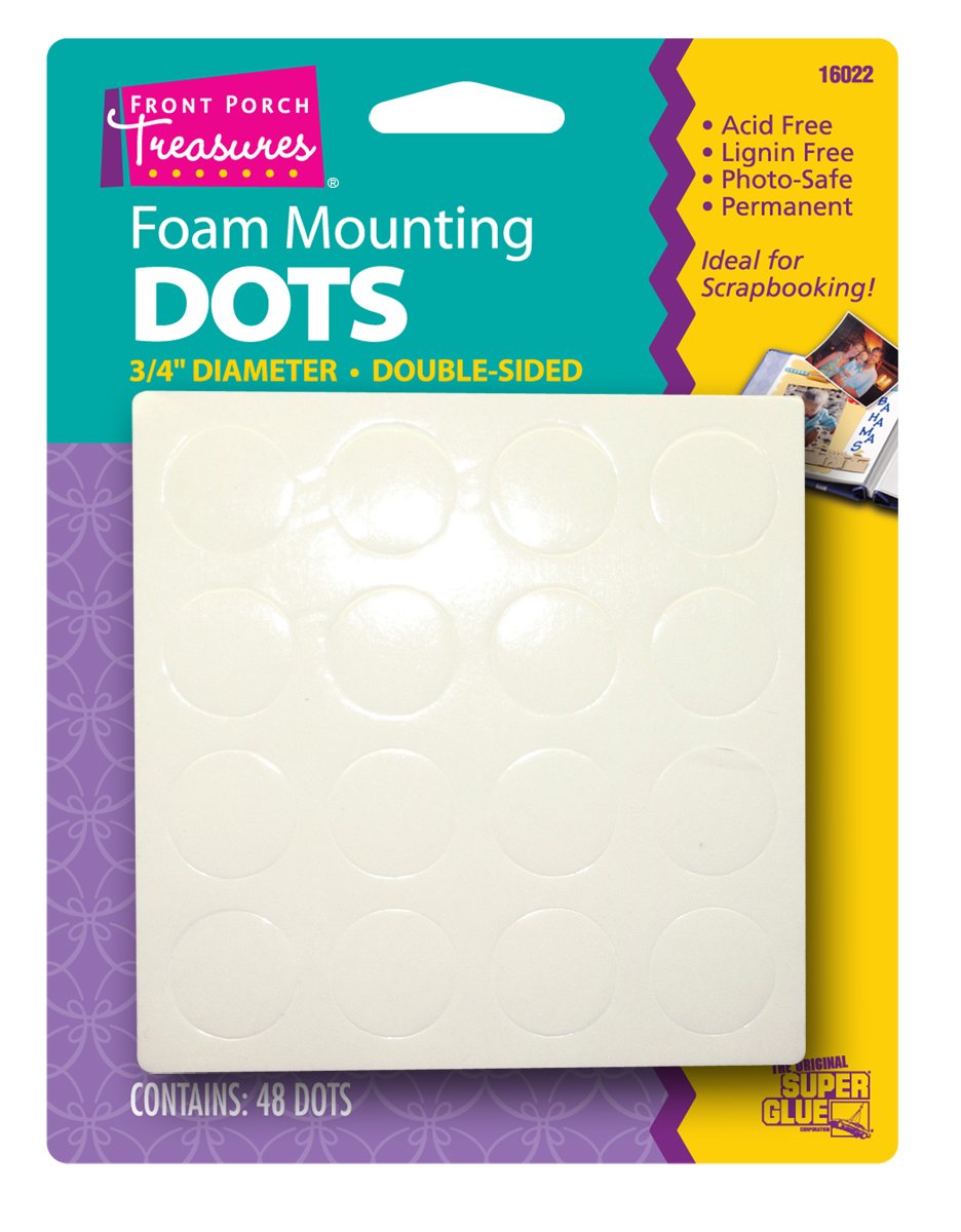 Super Glue 16022 19mm Foam Mount Dots x48 Dbl (8452855234797)