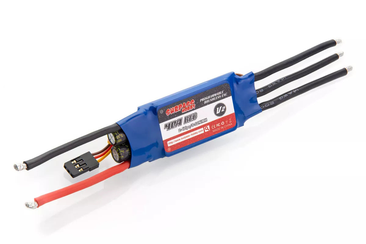 Surpass Hobby SUR-300003-02 40A Electronic Speed Controller with 5V/3A BEC