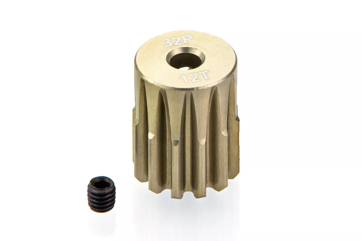 Surpass Hobby SUR-4001-01 12T 32DP Pinion Gear 7075 Aluminium 3.175mm Bore