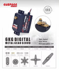 Surpass Hobby SUR-860010-08 S0600M 6KG Metal Gear Servo