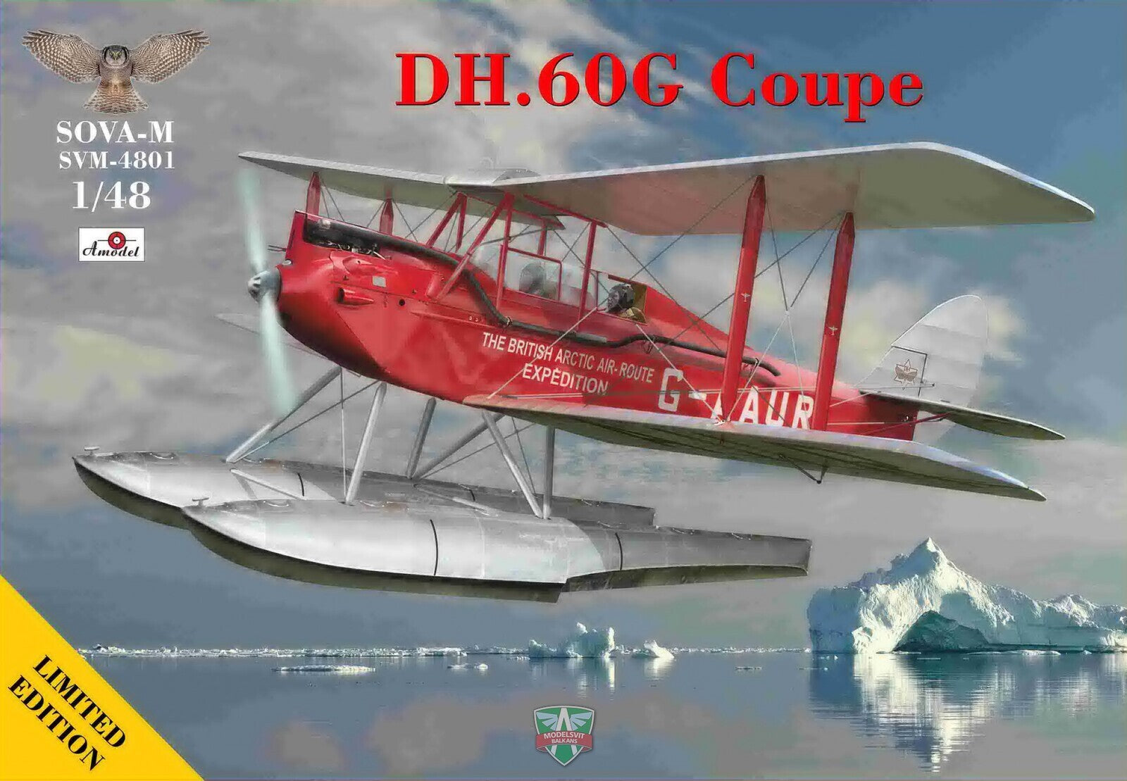 Sova-M DH60G Coupe (British Polar expedition) + beaching trolley