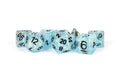 MDG 16mm Resin Polyhedral Dice Set Flash Blue - MDG682