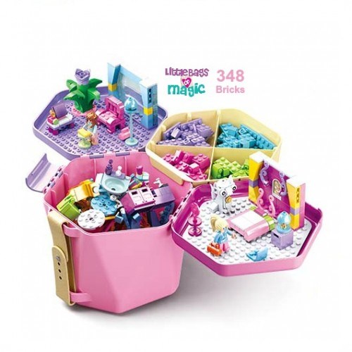 xSluban B0830 Bricks Bucket Girls - 348 Pc (7546227294445)