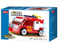 xSluban B0916G Power Bricks Pulls Back Cars - Fire - 54 Pc (7546228277485)