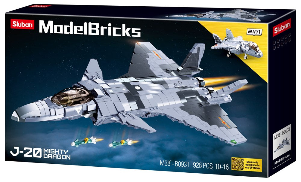 xSluban B0931 Mighty Dragon Fighter - 926 Pc (7546228801773)