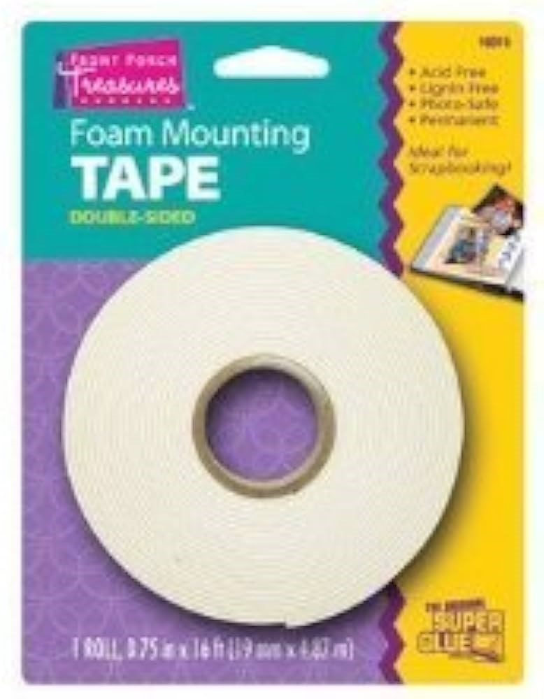 Super Glue 16014 Foam MountingTapeP/Ct(.75"x10' (8452855136493)