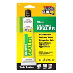Super Glue N80065 Clear Silicone Adhesive 28.3gm (8452855496941)