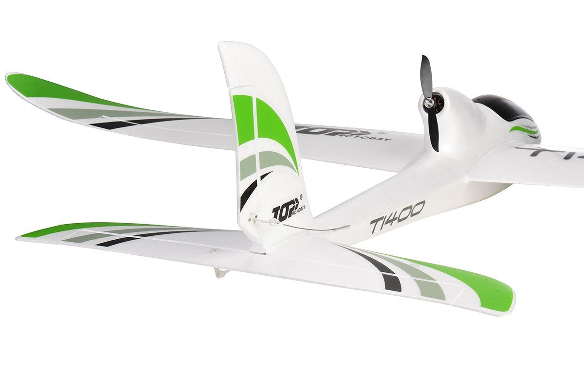 TopRC Hobby T1400RTF 1.4m Electric 4ch + Flight Controller Mode2 RC Glider - TRC1400RTF