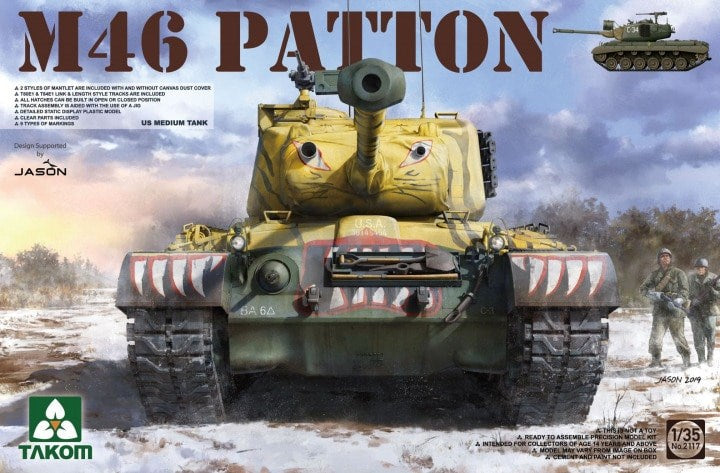 Takom 2117 1/35 US MEDIUM TANK M-46 PATTON (8339685638381)