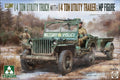 Takom 2126 1/35 U.S. Army 1/4 ton utility truck w/ trailer & MP figure (9120448151789)
