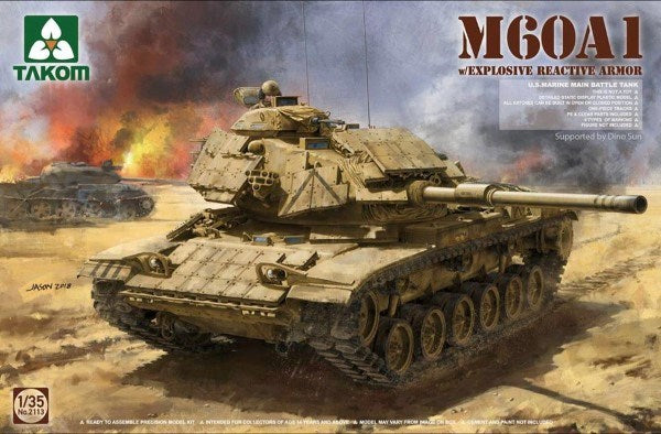 Takom 2142 1/35 M60A1 w/ERA&M9 Bulldozer (7816529117421)
