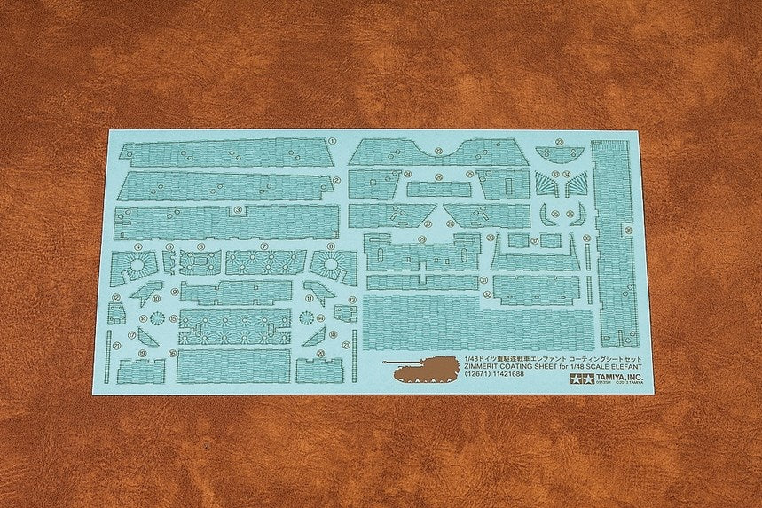 Tamiya 12671 1/48 ELEFANT ZIM SHEET (8346775519469)