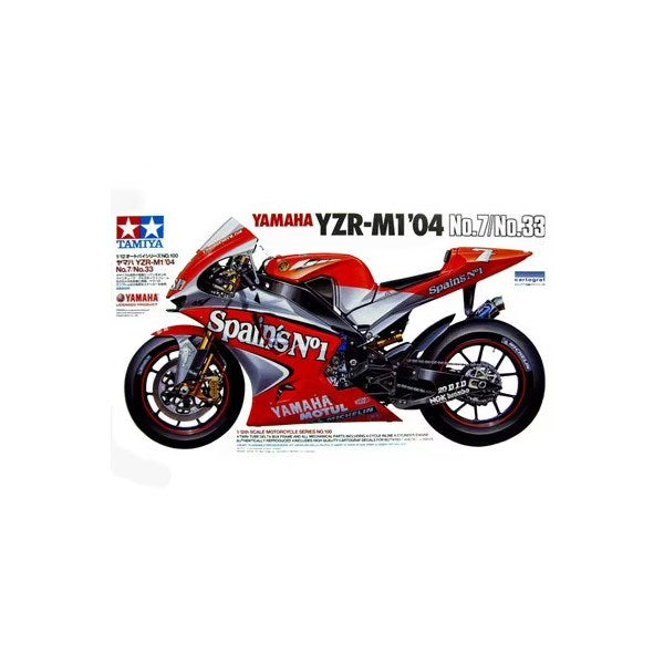 Tamiya 14100 1/12 Yamaha YZR-M1 - 2004 No.7/No.33 (8324802773229)