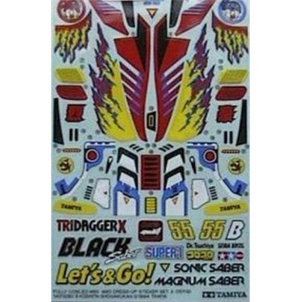 Tamiya 15119 MINI 4WD STICKERS-A(F/COWLED) (769292140593)