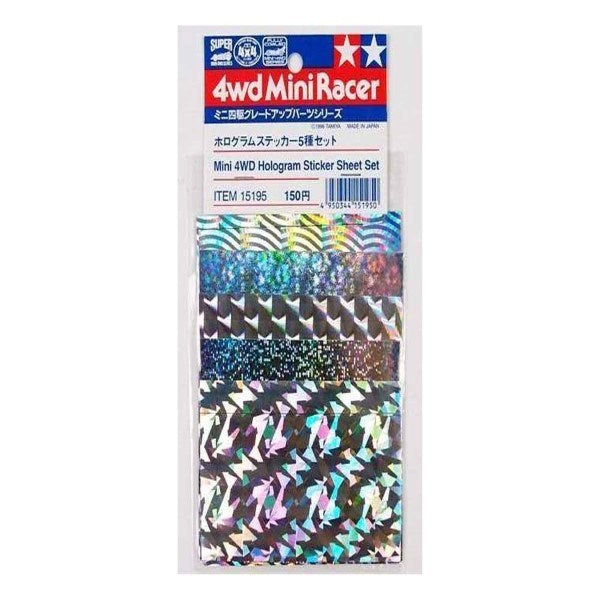 Tamiya 15195 MINI 4WD HOLOGRAM STICKERS (8312741331181)