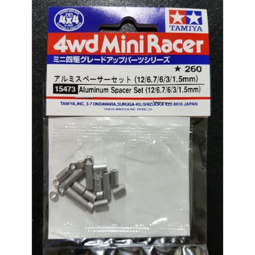 Tamiya 15473 MINI4WD ALUMINIUM SPACER SET (5 TYPES) - Hobby City NZ