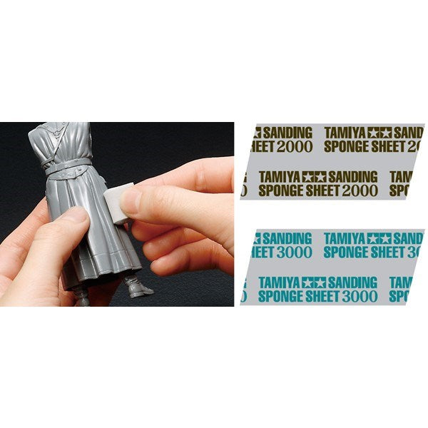 Tamiya 87171 Sanding Sponge Sheet - 3000 Grit (1 Sheet)