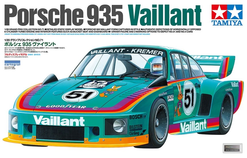 Tamiya 20071 1/20 Porsche 935 Vaillant (8324825088237)